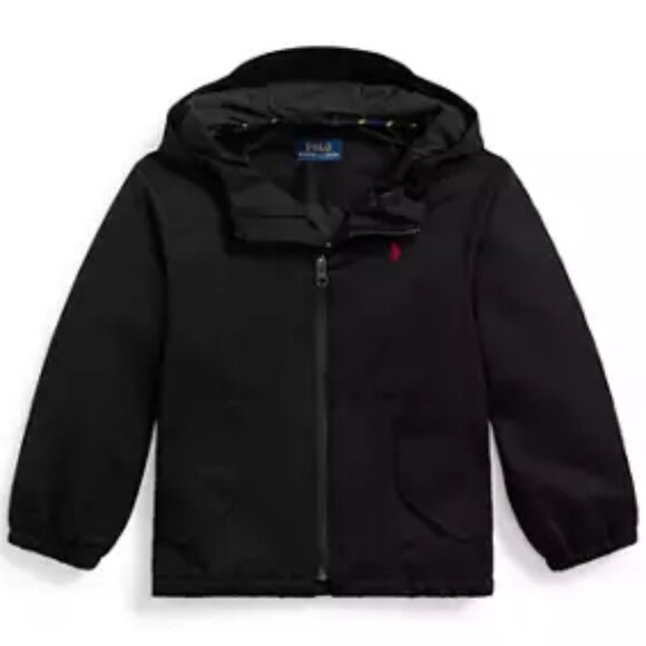 Polo Ralph Lauren Black Unisex Water-Repellent Jacket Size 4T NWT - Picture 1 of 8